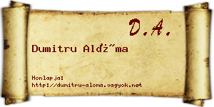 Dumitru Alóma névjegykártya